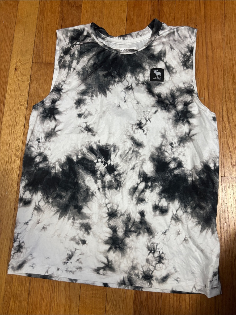 Abercrombie & Fitch kids Black & White Tie-Dye Muscle Tank